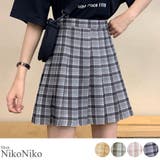 春新作 チェック柄 ハイウエスト | ShopNikoNiko | 詳細画像1