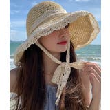 冬新作 レースリボン付き 麦わら帽子 | ShopNikoNiko | 詳細画像4