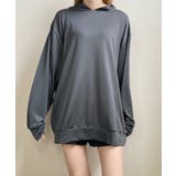 チャコール | 冬新作 サムホール付き ラッシュガード | ShopNikoNiko