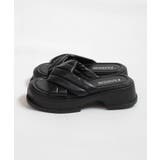 冬新作 クロスベルト 厚底サンダル | ShopNikoNiko | 詳細画像15 