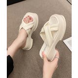 冬新作 クロスベルト 厚底サンダル | ShopNikoNiko | 詳細画像5 