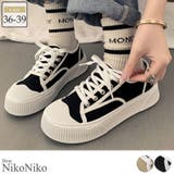 春新作 厚底 キャンバス | ShopNikoNiko | 詳細画像1 