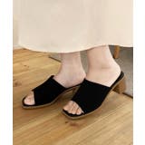 ブラック | 日本製 冬新作 スクエアトゥミュールサンダルシューズ | ShopNikoNiko