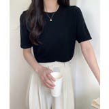 ブラック | 春新作 ベーシック 半袖 | ShopNikoNiko