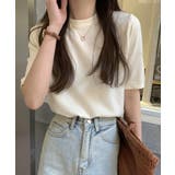 アイボリー | 春新作 ベーシック 半袖 | ShopNikoNiko
