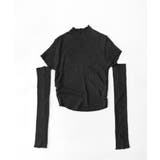 冬新作 アームカバー付き クロップド丈トップス | ShopNikoNiko | 詳細画像17 