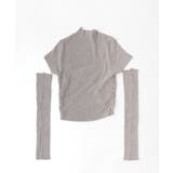 冬新作 アームカバー付き クロップド丈トップス | ShopNikoNiko | 詳細画像19 