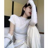 冬新作 アームカバー付き クロップド丈トップス | ShopNikoNiko | 詳細画像7 