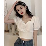 ホワイト | 冬新作 クロップド丈 シャーリング | ShopNikoNiko