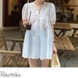 冬新作 Vネック レース刺繍 | ShopNikoNiko | 詳細画像1 