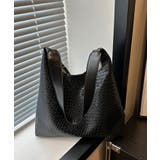 ブラック | 冬新作 編み込み風 PUレザー | ShopNikoNiko