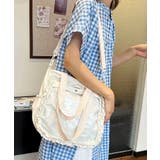 春新作 クリアポケット付き フリルトートバッグ韓国バッグ | ShopNikoNiko | 詳細画像17
