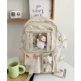 ホワイト | 春新作 大容量 クリアポケット付き | ShopNikoNiko