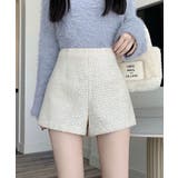 ホワイト | 春新作 スパンコール ハイウエスト | ShopNikoNiko