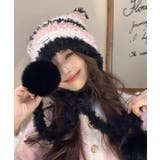 春新作 ポンポン付き シャギーボーダー | ShopNikoNiko | 詳細画像4