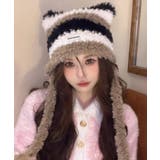 春新作 ポンポン付き シャギーボーダー | ShopNikoNiko | 詳細画像5