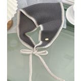 グレー | 冬新作 バイカラーニット 紐付 | ShopNikoNiko