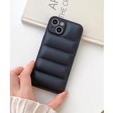 ブラック | 春新作 ダウンジャケット風 スマホケース | ShopNikoNiko