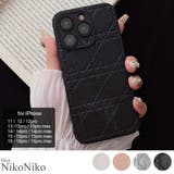 春新作 iPhoneケース ダイヤキルティング風 | ShopNikoNiko | 詳細画像1