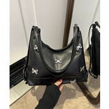 ブラック | 春新作 2way バタフライロゴ | ShopNikoNiko