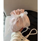 ピンク | 春新作 レースリボン パールショルダー | ShopNikoNiko