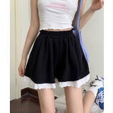 ブラック | 春新作 裾レース ハイウエスト | ShopNikoNiko