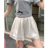 ホワイト | 春新作 裾レース ハイウエスト | ShopNikoNiko