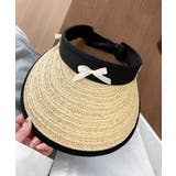 アイボリー | 冬新作 リボンモチーフ ペーパーサンバイザー | ShopNikoNiko