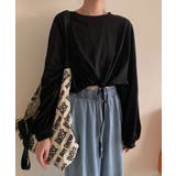 冬新作 クロップド丈 裾絞りスウェットma | ShopNikoNiko | 詳細画像4 