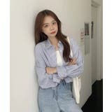 春新作 ストライプ柄 クロップドシャツma | ShopNikoNiko | 詳細画像7