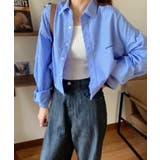 春新作 ストライプ柄 クロップドシャツma | ShopNikoNiko | 詳細画像11