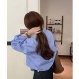 春新作 ストライプ柄 クロップドシャツma | ShopNikoNiko | 詳細画像14