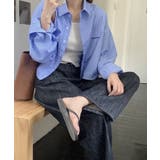 春新作 ストライプ柄 クロップドシャツma | ShopNikoNiko | 詳細画像15