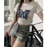 冬新作 バタフライデニムパッチ クロップド丈 | LOVERS | 詳細画像14 