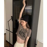 春新作 ショルダーカットアウト ショート丈チビTシャツ | ShopNikoNiko | 詳細画像17 