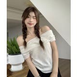 春新作 サイドギャザー オフショルダー | ShopNikoNiko | 詳細画像10