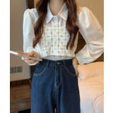 ホワイト | 春新作 クロシェ編み キャミソール | ShopNikoNiko