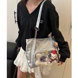 シルバー | 冬新作 チェーンハンドル クリアポケット付き | ShopNikoNiko