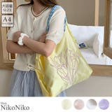 冬新作 チューリップ刺繍 サテン | ShopNikoNiko | 詳細画像1 