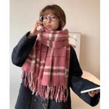 ピンク | 冬新作 チェック柄 ワッペン付き | ShopNikoNiko