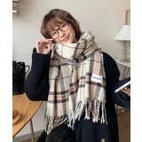 ベージュ | 冬新作 チェック柄 ワッペン付き | ShopNikoNiko