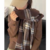 ブラウン | 冬新作 チェック柄 ワッペン付き | ShopNikoNiko