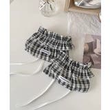 ブラック | 冬新作 ロゴワッペン付き シュシュ | ShopNikoNiko