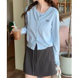 冬新作 ワンポイントリボン刺繍 ニットカーディガン | ShopNikoNiko | 詳細画像10 