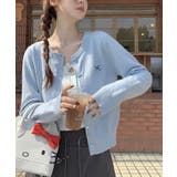 冬新作 ワンポイントリボン刺繍 ニットカーディガン | ShopNikoNiko | 詳細画像11 