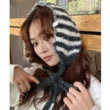 ブラック | 冬新作 ボーダー柄 紐付き | ShopNikoNiko