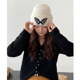 冬新作 バタフライモチーフ ビーニーニット帽 | ShopNikoNiko | 詳細画像7 