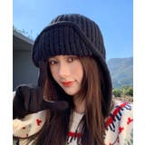 冬新作 ストラップ付き フライトニットキャップ雪遊び | ShopNikoNiko | 詳細画像4 