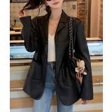 冬新作 PUレザー テーラードジャケット海外コーデ | ShopNikoNiko | 詳細画像4 