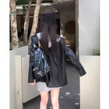 冬新作 PUレザー テーラードジャケット海外コーデ | ShopNikoNiko | 詳細画像10 